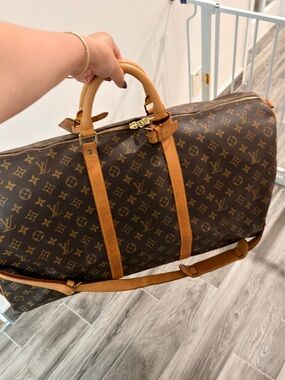 Louis Vuitton Monogram Keepall 60 with strap